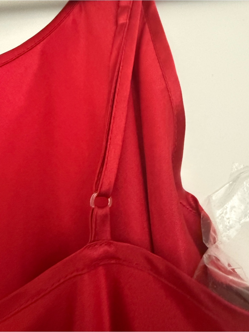 kathy ireland Red Satin Chemise with Heart Accents - Picture 12 of 15